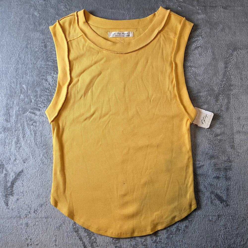 NWT!! We the Free Birds of Paradise Kate Tee sleeveless tank top seams out